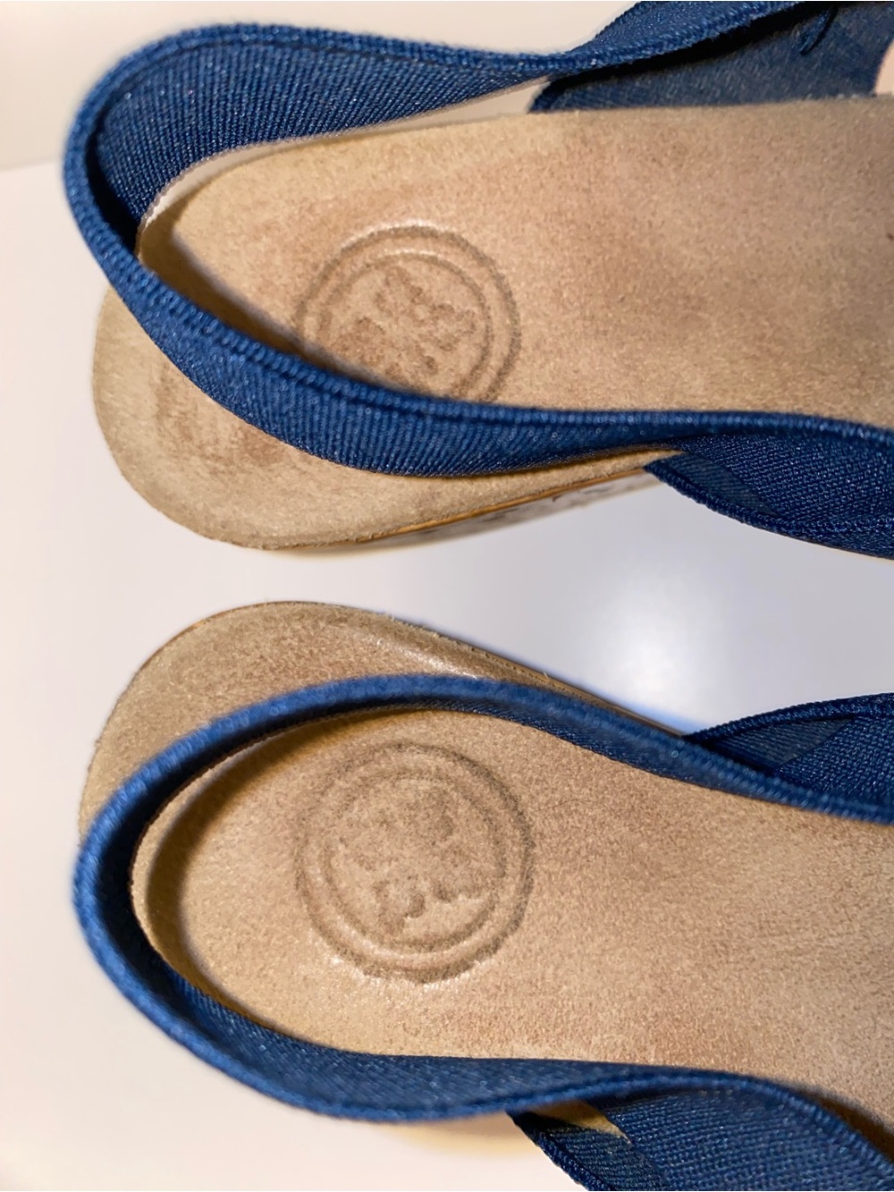 CHARLESTON SHOE CO. Navy Cross-Band Slingback Sandals - Picture 5 of 9